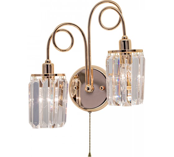 Изображение товара Хрустальное бра Citilux Синди с выключателем Золото CL330322