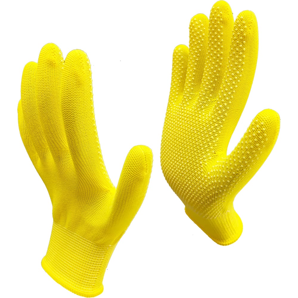 Рабочие перчатки Master-Pro®, размер S-M, цвет желтый