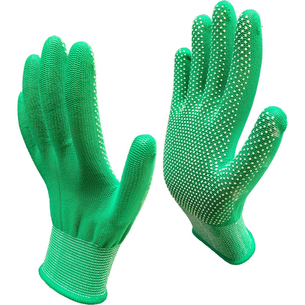 Рабочие перчатки Master-Pro®, цвет зеленый, размер S-M