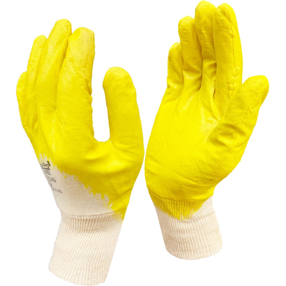 Рабочие перчатки Master-Pro®, размер L-XL, цвет желтый/белый