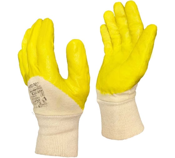 Изображение товара Перчатки рабочие Master-Pro® МЕХАНИК х/б с нитриловым покрытием 1 пара 6527-CNI-Me-1