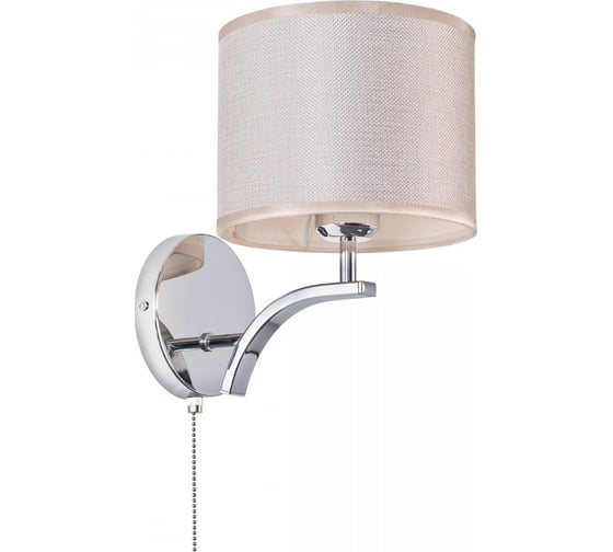 Изображение товара Бра Citilux Эвора Рондо с бежевым абажуром и выключателем CL460311