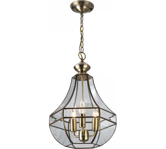 Изображение товара Подвесная витражная люстра Citilux Гера-1 Бронза CL444130