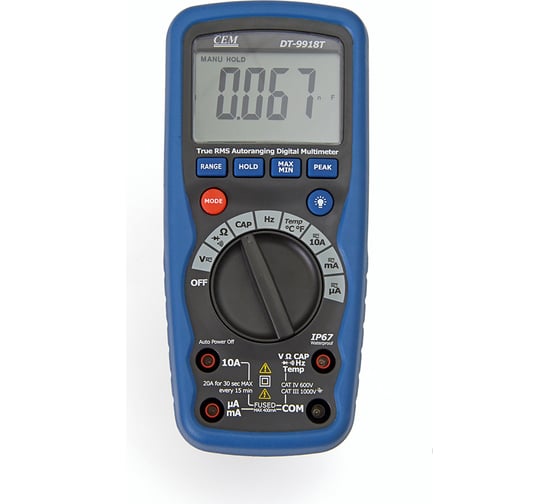 Изображение товара Профессиональный мультиметр СЕМ DT-9918T 481066