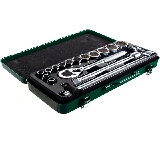 Изображение товара Комплект 12-гранных головок 10-32мм, 17шт Hans 4618-2M