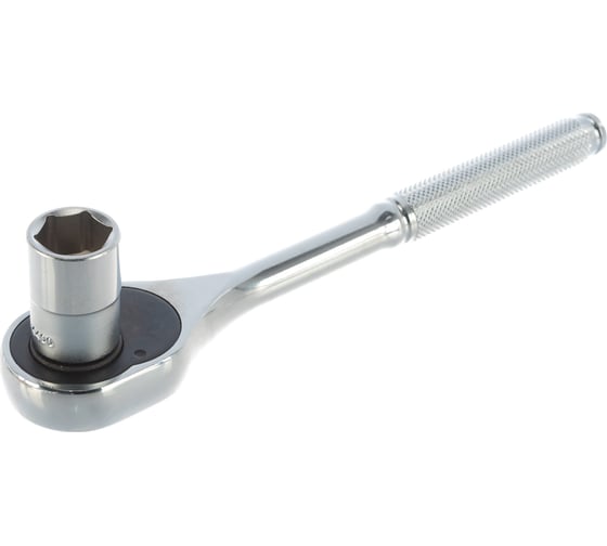 Изображение товара Комплект 6-гранных головок с трещоткой на металлическом держателе HANS 46134