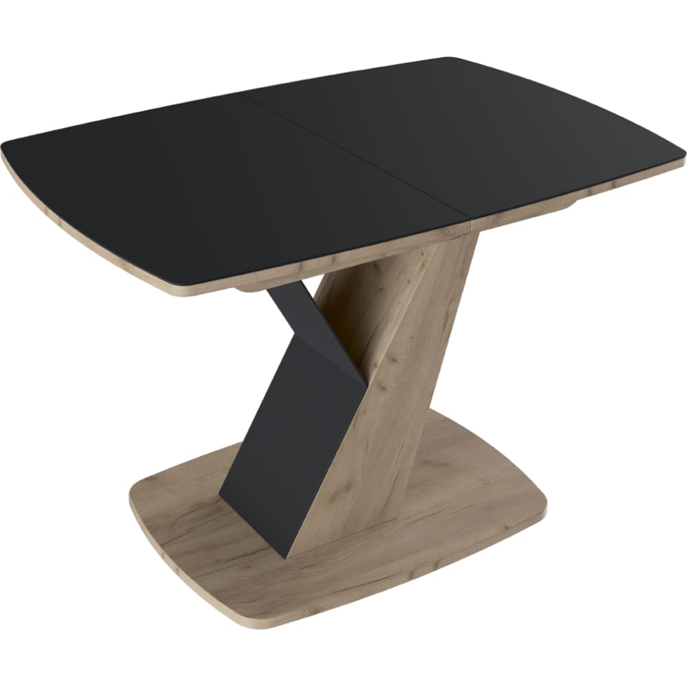 Обеденный стол ТриЯ обеденный стол орфей 8 1100 × 700 × 747 мм мдф металл дуб санремо грей