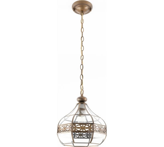 Изображение товара Подвесной витражный светильник Citilux Гера-2 Бронза CL444210