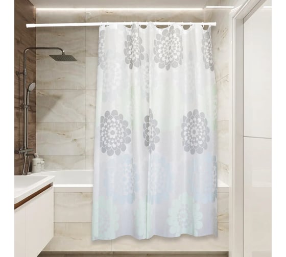 Изображение товара Штора для ванной Сантис peva pv-129 (кружево) 75 gsm 180x180 см 038716