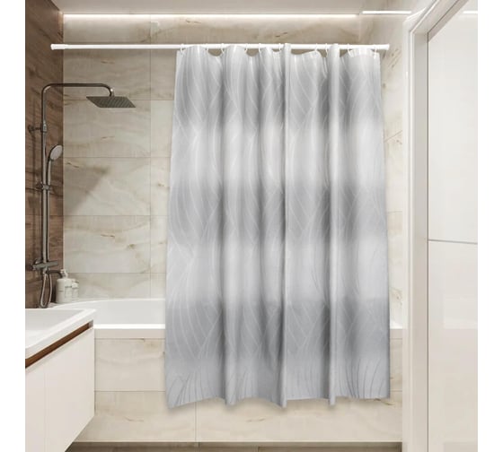 Изображение товара Штора для ванной Сантис peva pv-133 (каскад) 75 gsm 180x180 см 038720