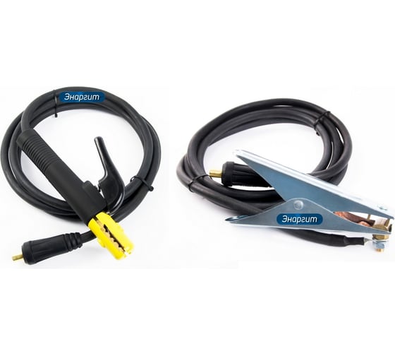 Изображение товара Комплект сварочных кабелей PREMIUM (5+5 метров, кг 1x35, вилка 35-50) энаргит КС135-55-3550-premium