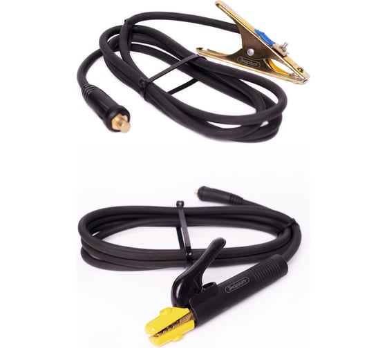 Изображение товара Комплект сварочных кабелей PREMIUM (3+3 метра, кг 1x16, вилка 10-25) энаргит КС116-33-1025-premium