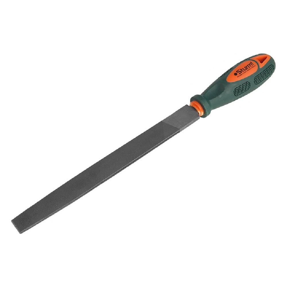 Изображение товара Плоский напильник Sturm 200 мм рукоятка из мягкого пластика