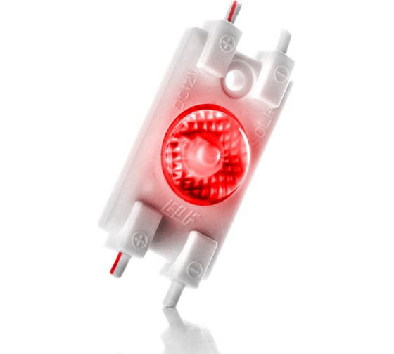 Изображение товара Светодиодный модуль ELF SOL+, 1smd диод 2835, красный (упаковка 100 шт) ELF-SOL+ 1 R (100)