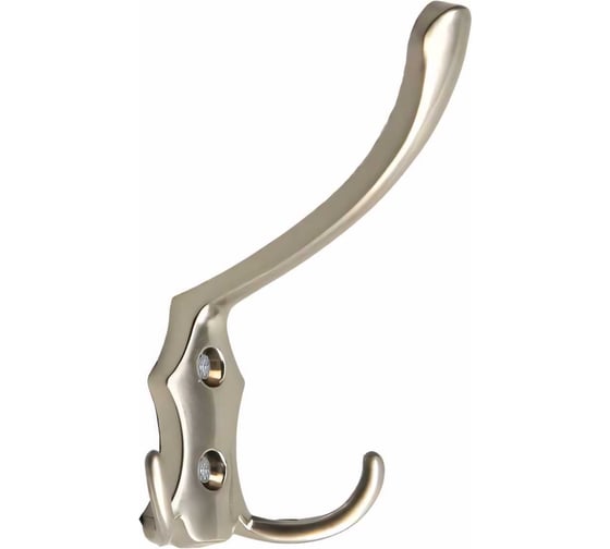 Изображение товара Мебельный крючок ТУНДРА KM301SN, трёхрожковый, цвет матовый никель 1866163