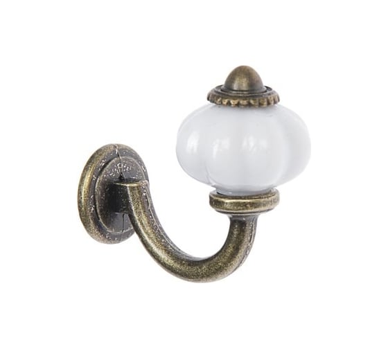 Изображение товара Мебельный крючок ТУНДРА VINTAGE013, однорожковый, цвет бронза 3818488