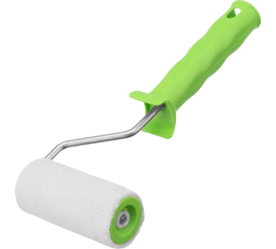 Изображение товара Валик СИБРТЕХ  "ВЕЛЮР" с ручкой, 100 мм, ворс 5 мм, D - 36 мм, D ручки - 6 мм// /Россия 80132