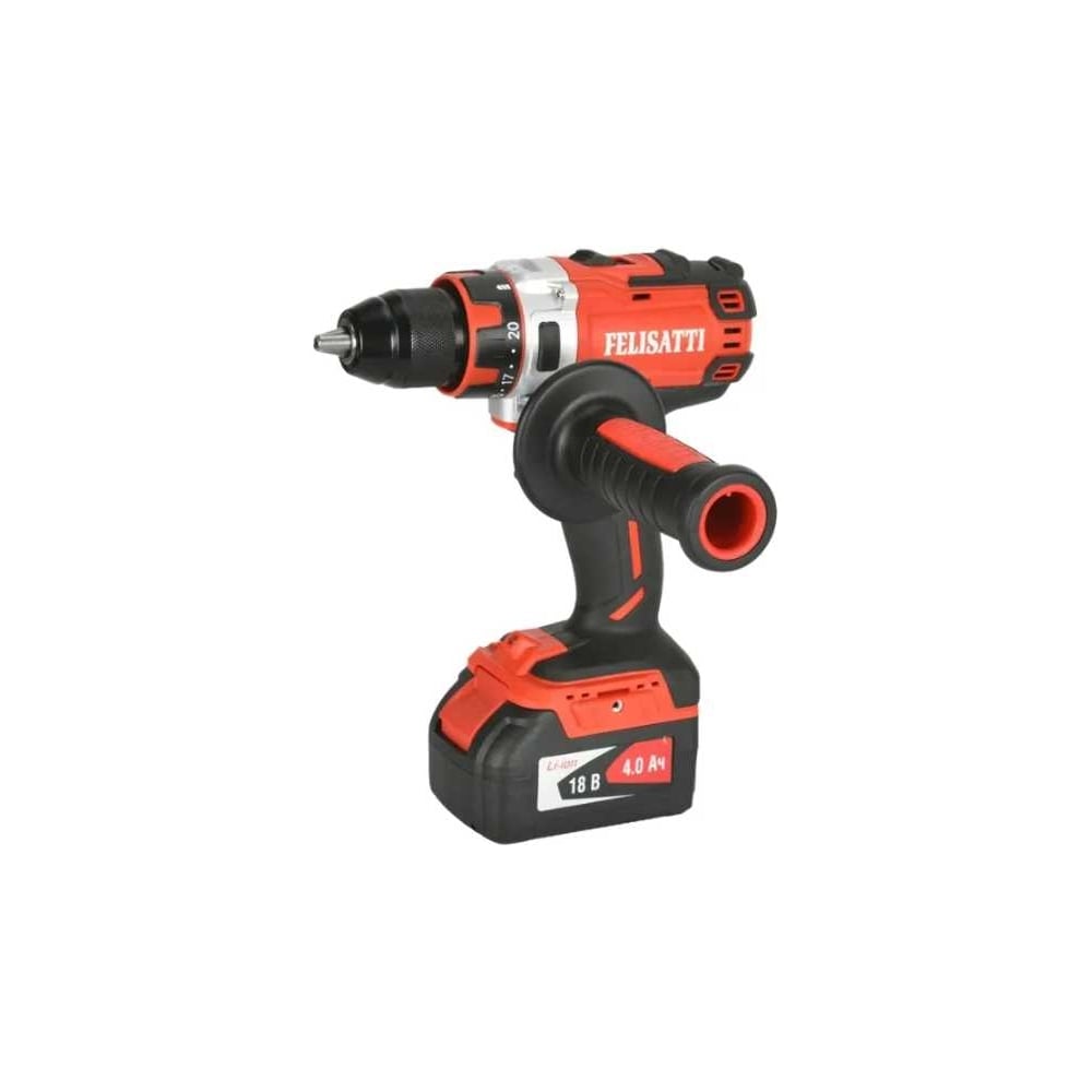 Изображение товара Аккумуляторная дрель FELISATTI ДА-13/18ВК, профессиональный инструмент, 18 В, бесщеточный двигатель