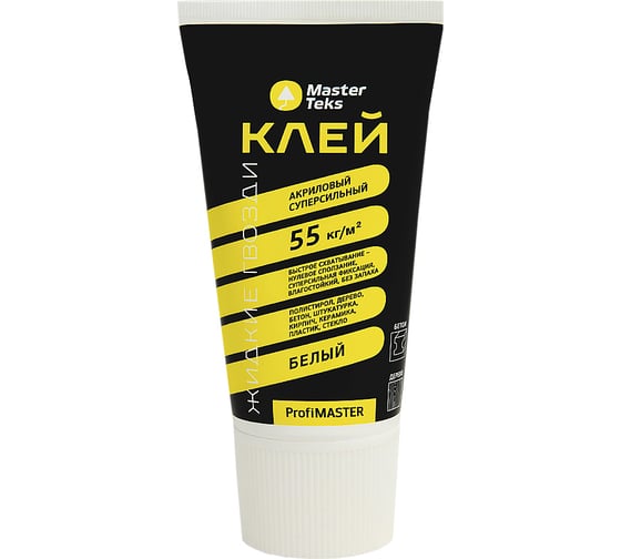 Изображение товара Акриловый клей MASTERTEKS profimaster суперсильный, 200 г, белый 235177