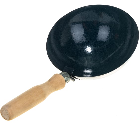 Изображение товара Стальной строительный ковш СИБРТЕХ 160 мм деревянная ручка 86225