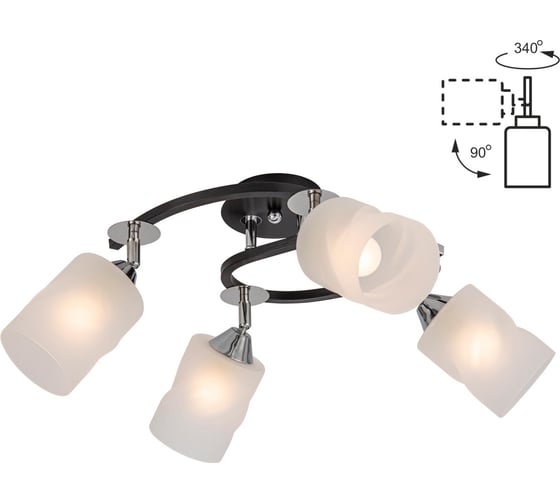 Изображение товара Люстра с поворотными плафонами Citilux Сиерра Чёрная CL119241