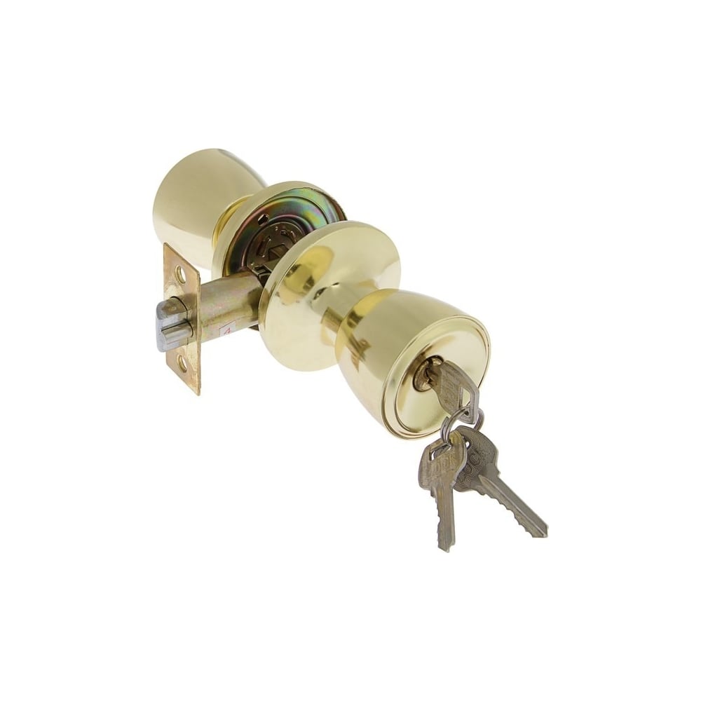 Изображение товара Защелка с ключом ТУНДРА 1203 золото для межкомнатной двери