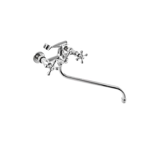 Изображение товара Смеситель для ванны SANTREK AQUA-300 "CLASSIC" 1/2 м/к шар. перекл. Крест SL592 276578