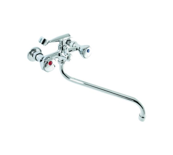 Изображение товара Смеситель для ванны SANTREK AQUA-100 "NOSTALGIE" 1/2 м/к перекл. душа шток, Мария SL505 123481