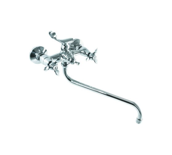 Изображение товара Смеситель для ванны SANTREK AQUA-300 "CLASSIC" 1/2 м/к шар. перекл. 3-х лепестк. SL 591 123399