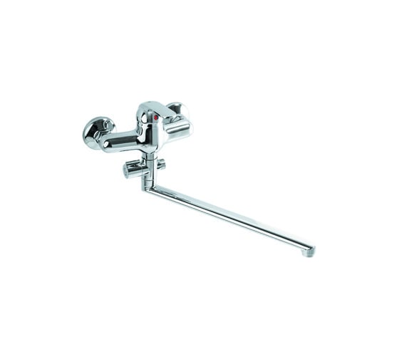 Изображение товара Смеситель для ванны SANTREK AQUA-505 "MODERN" шар. d-40 L-нос, дивертор картридж. перекл SB69 123443