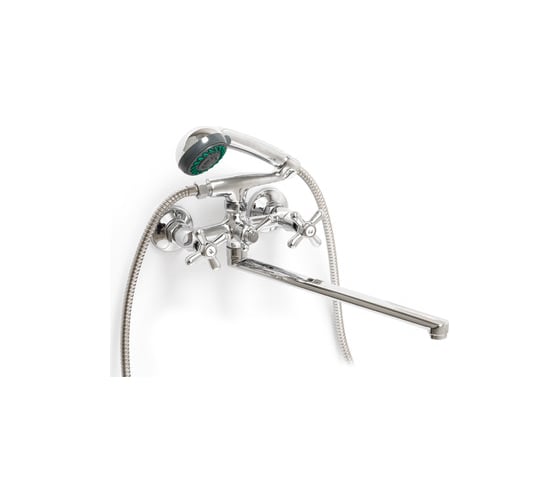 Изображение товара Смеситель для ванны SANTREK AQUA-325 "CLASSIC" 1/2 м/к шар. перекл. Крест SL595 длинный плоск нос 123421