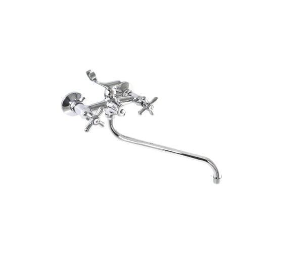 Изображение товара Смеситель для ванны SANTREK AQUA-310 "CLASSIC" 1/2 м/к перекл. кран букса Крест SL595 123417