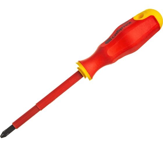 Изображение товара Диэлектрическая отвертка СИБРТЕХ PH2*100mm 12929