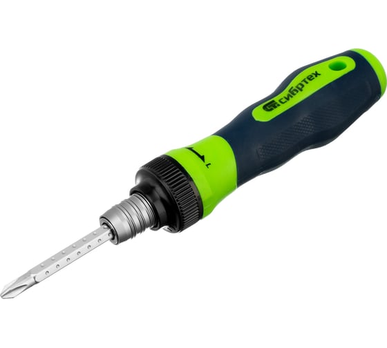 Изображение товара Реверсивная комбинированная отвертка СИБРТЕХ PH2/SL6 CrV// 13368