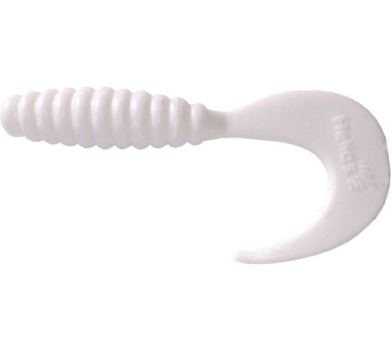 Изображение товара Твистер Helios hs-10-001 credo 2.35"/6.0 см, white, 7шт 00000124666