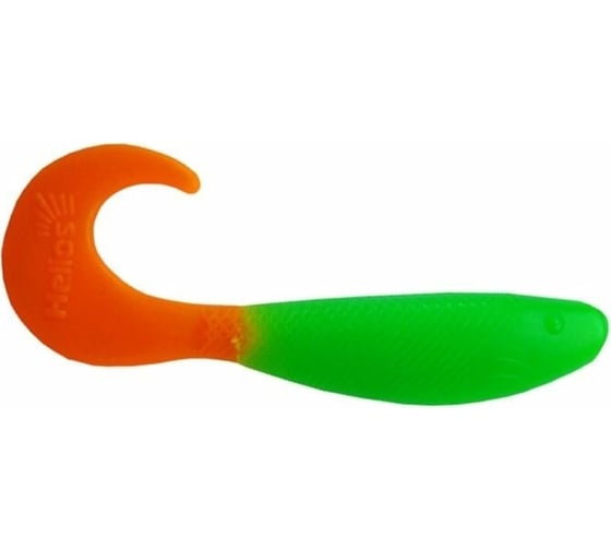 Изображение товара Твистер Helios hs-13-020 hybrid 2.75"/7.0 см, lime/orange, 7шт 00000130232