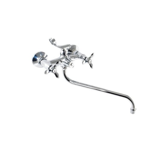 Изображение товара Смеситель для ванны SANTREK AQUA-310 "CLASSIC" 1/2 м/к перекл. кран букса 3-х лепестк. SL 591 276581