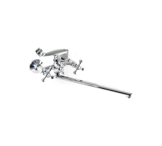 Изображение товара Смеситель для ванны SANTREK AQUA-325. "CLASSIC" 1/2 м/к шар. перекл. Крест SL594 длинный плоск нос 276626