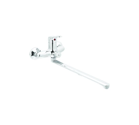 Изображение товара Смеситель для ванны SANTREK AQUA-705 "STANDART" шар. d-35 L-нос, картридж. перекл. душа SB01 277241