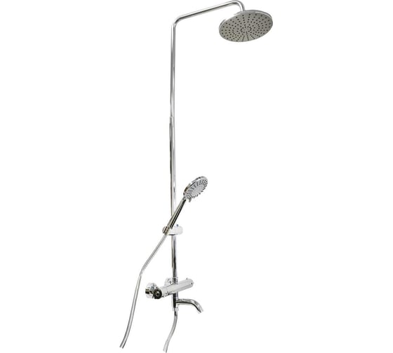 Изображение товара Душевая система SANTREK AQUA-1220 PRESTIGE (SAP-1220) термостатическая, с верхним душем и смесителем (хром) 288323