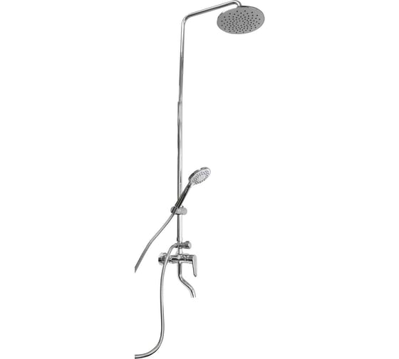 Изображение товара Душевая система SANTREK AQUA-1225 PRESTIGE (SAP-1225) шар. d-35 с верхним душем и смесителем (хром) 288326