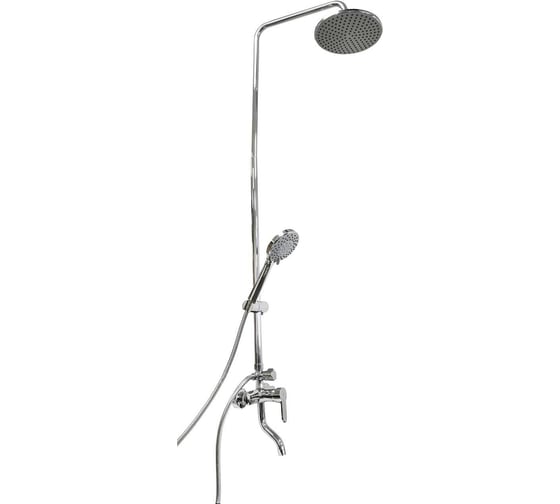 Изображение товара Душевая система SANTREK AQUA-1200 PRESTIGE (SAP-1200) шар. d-35 с верхним душем и смесителем (хром) 288312