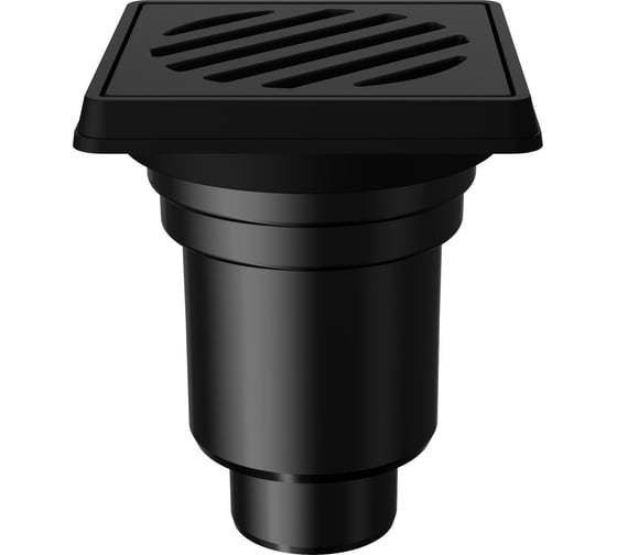 Изображение товара Нерегулируемый трап Fachmann т 606 pnsg 260x260 вертикальный выпуск dn 110/160 с корзинкой и незамерзающим сифоном, решетка чугунная, чугунный подрамник 04.090