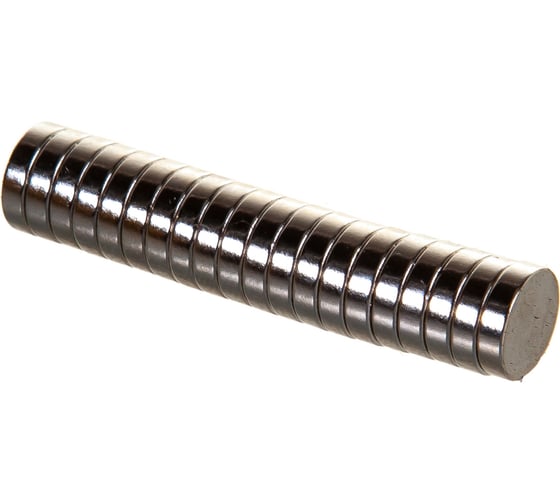 Изображение товара Неодимовый магнит, диск 8х2мм, 20шт Forceberg 9-1212112-020