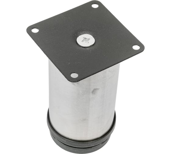 Изображение товара Мебельная регулируемая опора ТУНДРА D=50 мм, h=100 мм, цвет сатиновый никель 3836626