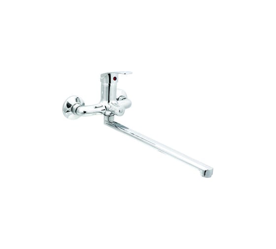 Изображение товара Смеситель для ванны SANTREK AQUA-700 "STANDART" шар. d-35 L-нос, картридж. перекл. душа SB70 276752