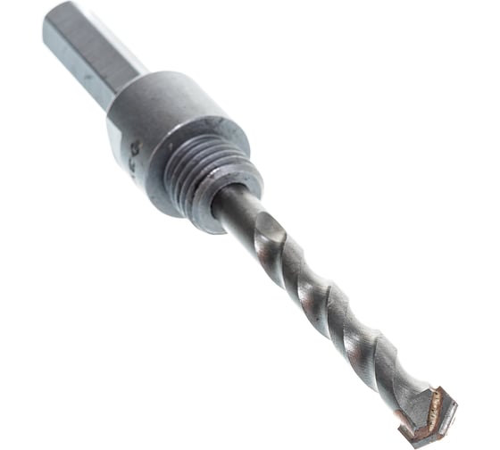 Изображение товара Державка ПРОФИ (HEX12.5; М16; сверло ВК8 10х100 мм) для коронок универсальных Зубр 29515