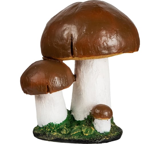 Изображение товара Садовая фигурка ФлораПласт Гриб белый тройной большой высота 32 см 067812