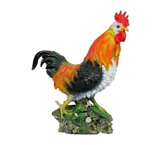 Изображение товара Садовая фигурка ФлораПласт Петух на цветочках высота 42 см 067826
