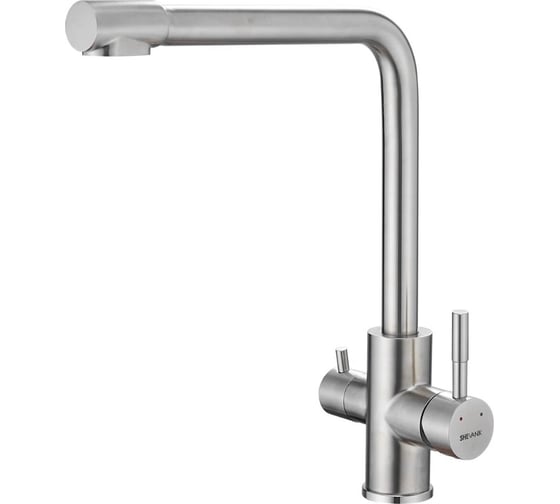 Изображение товара Смеситель для кухни SHEVANIK с подключением фильтра, сатин S868B